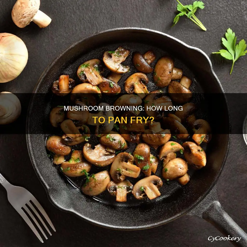 how lobg mushroom brown pan