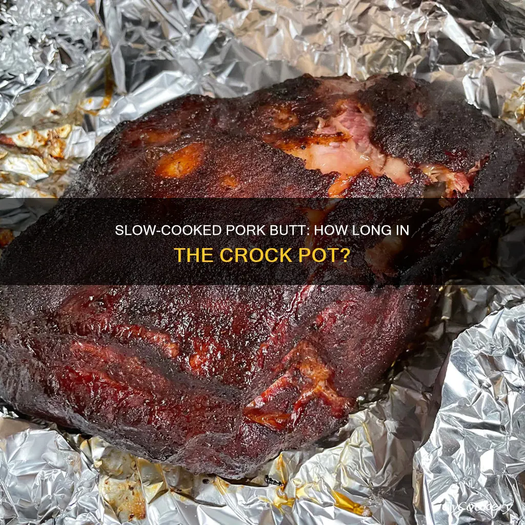 how lokg to cook pork butt crock pot