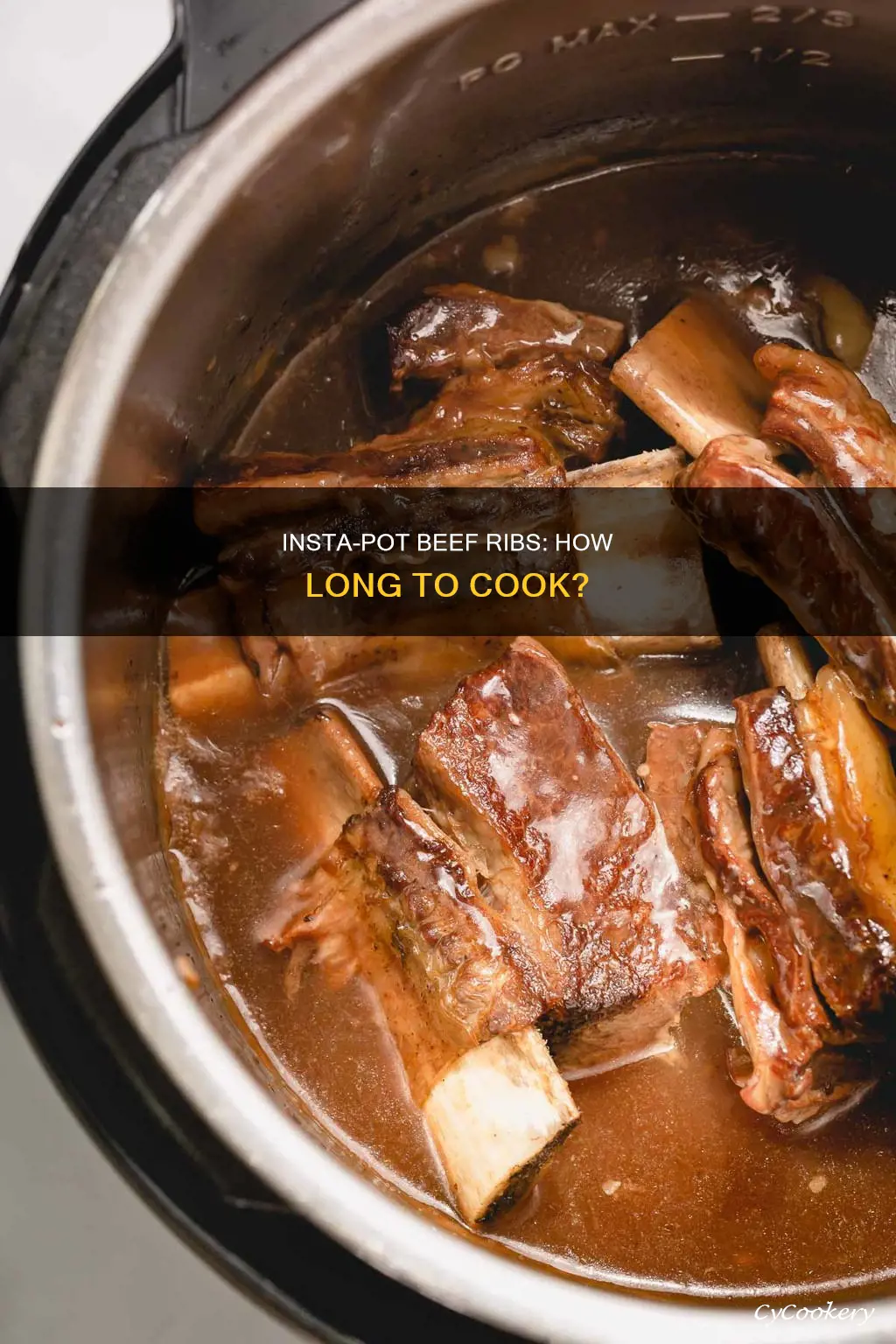 how lomg do I cook beef ribs in insta pot