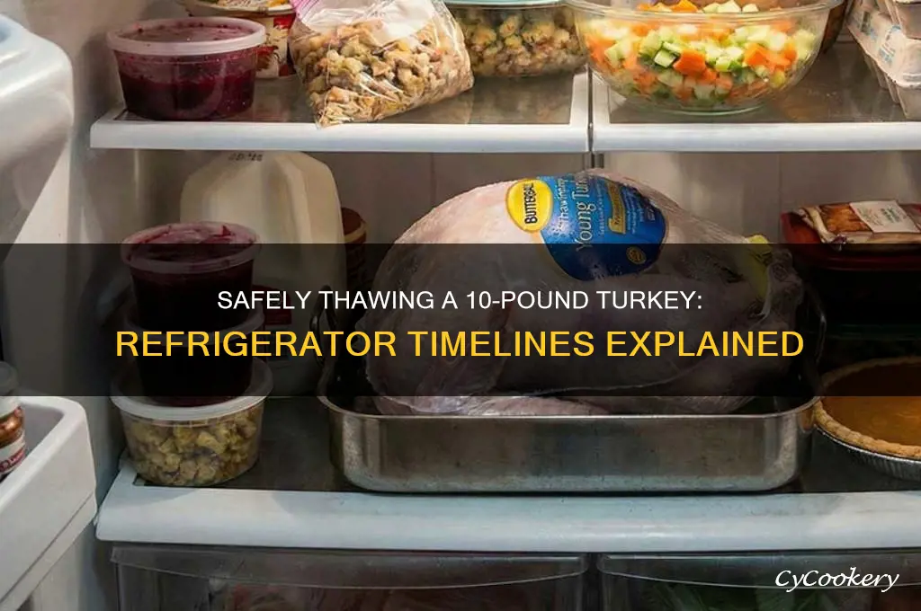 how lomng to thaw 10 pound turkey in refrigerator
