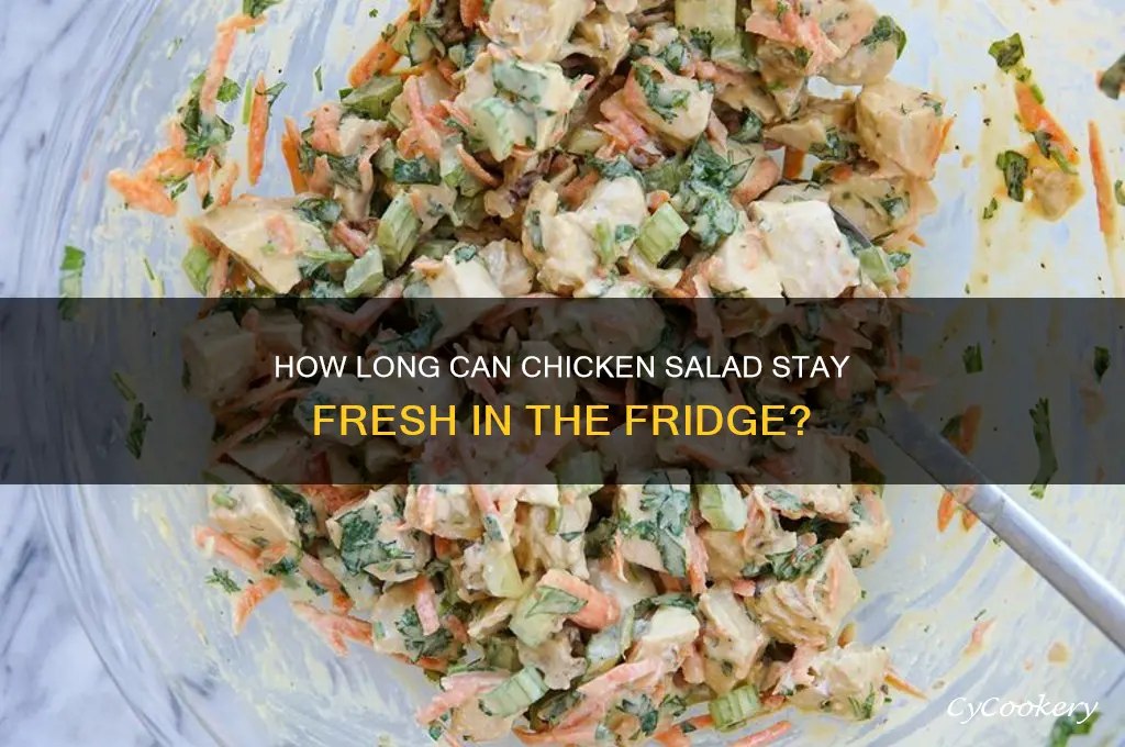 how lon can i store chicken salad in refrigerator