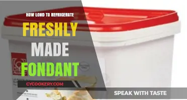 Refrigerating Freshly Made Fondant: Optimal Storage Time and Tips