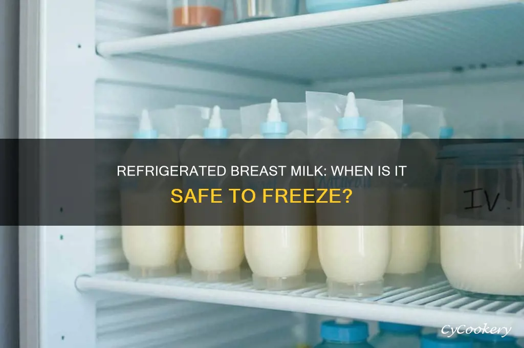 how long after refrigerating can you freeze breast milk