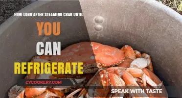 Steaming Crabs: Optimal Cooling Time Before Refrigerating Safely