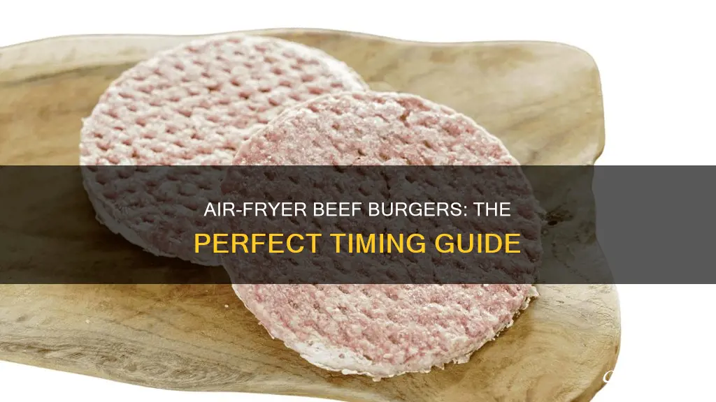 how long beef burgers in air fryer