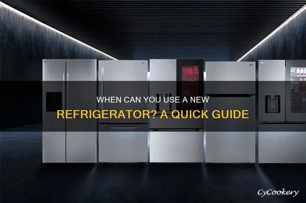 how long before i can use refrigerator