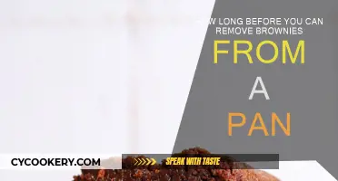The Perfect Timing for Removing Brownies from the Pan