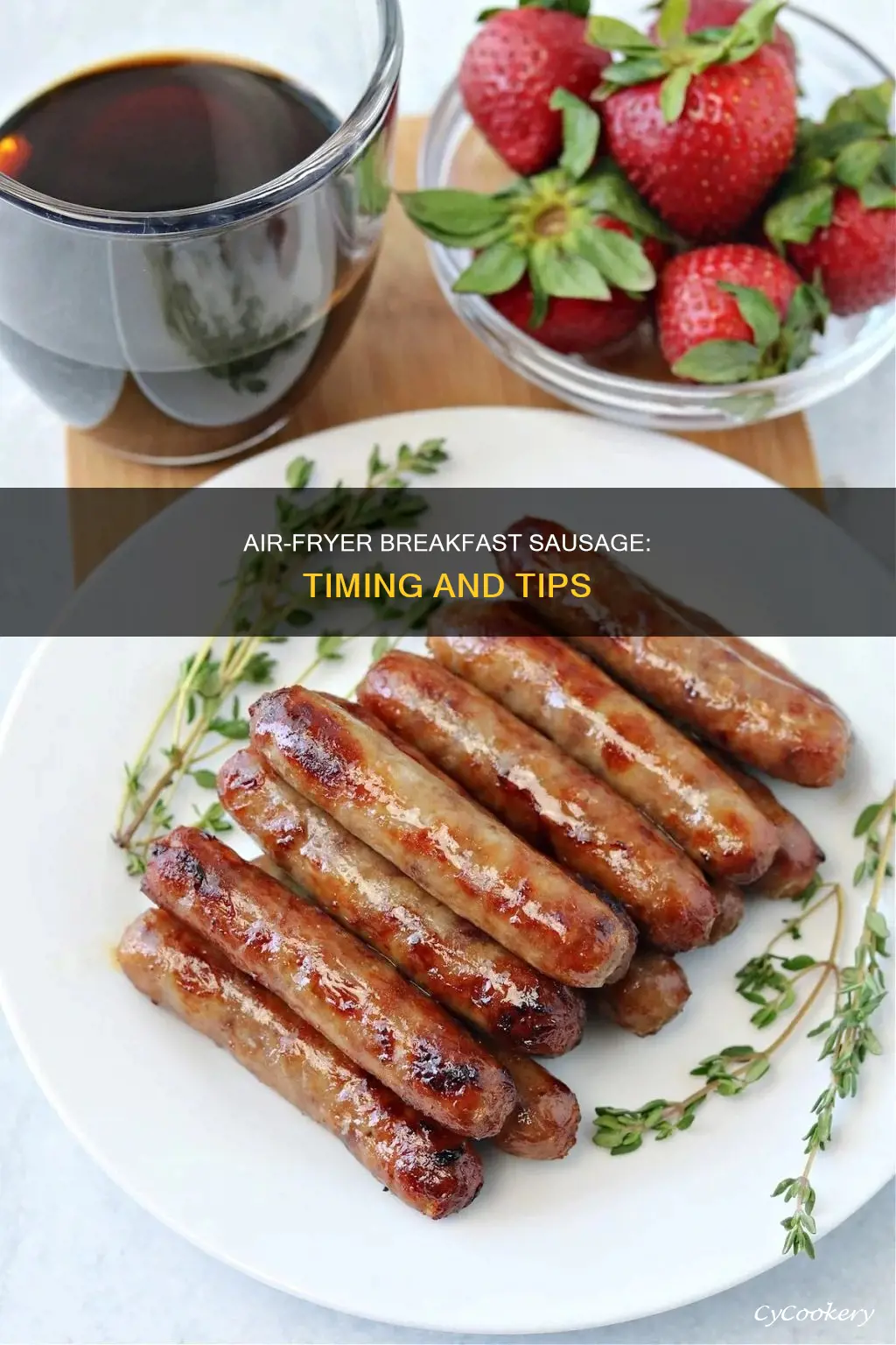 how long breakfast sausage in air fryer