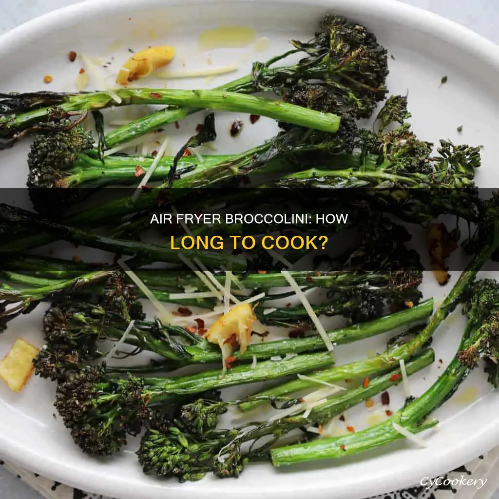 how long broccolini in air fryer