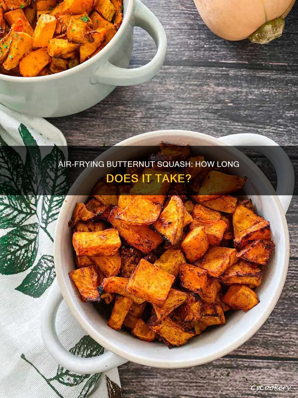 how long butternut squash in air fryer