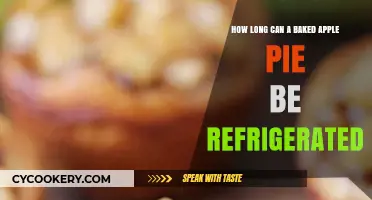 Refrigerating Baked Apple Pie: Optimal Storage Time and Tips