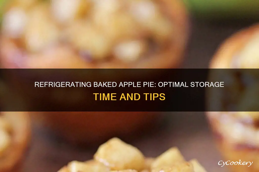 how long can a baked apple pie be refrigerated