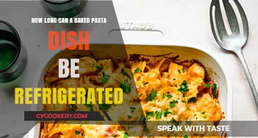 Refrigerating Baked Pasta: Optimal Storage Time and Safety Tips