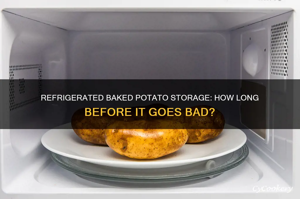 how long can a baked potato stay in the refrigerator
