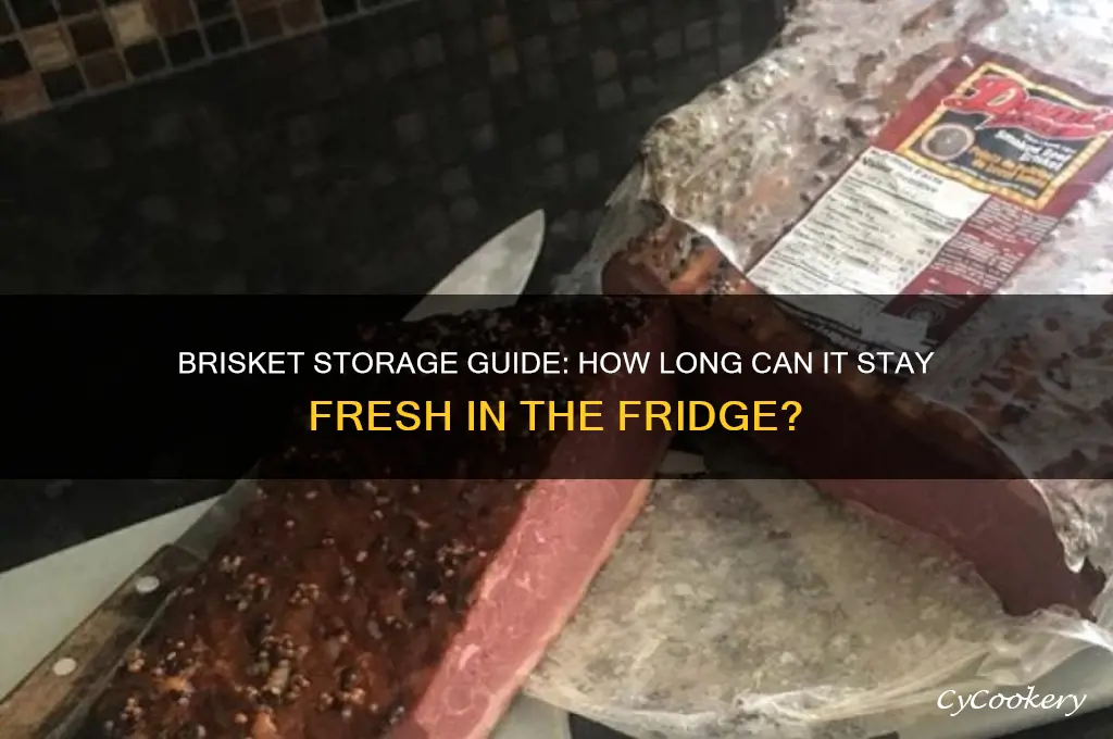 how long can a brisket stay in the refrigerator