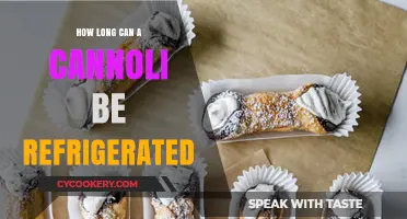 Refrigerating Cannoli: Optimal Storage Time for Freshness and Flavor