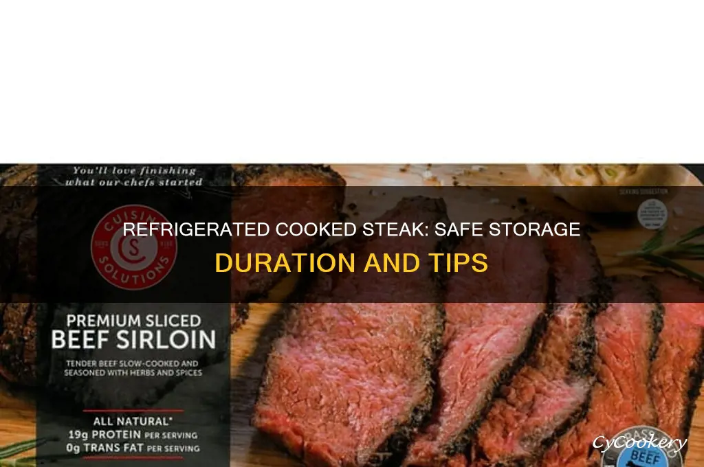 how long can a cooked steak stay in the refrigerator