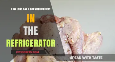 Cornish Hen Storage: How Long Can It Stay Fresh in the Fridge?