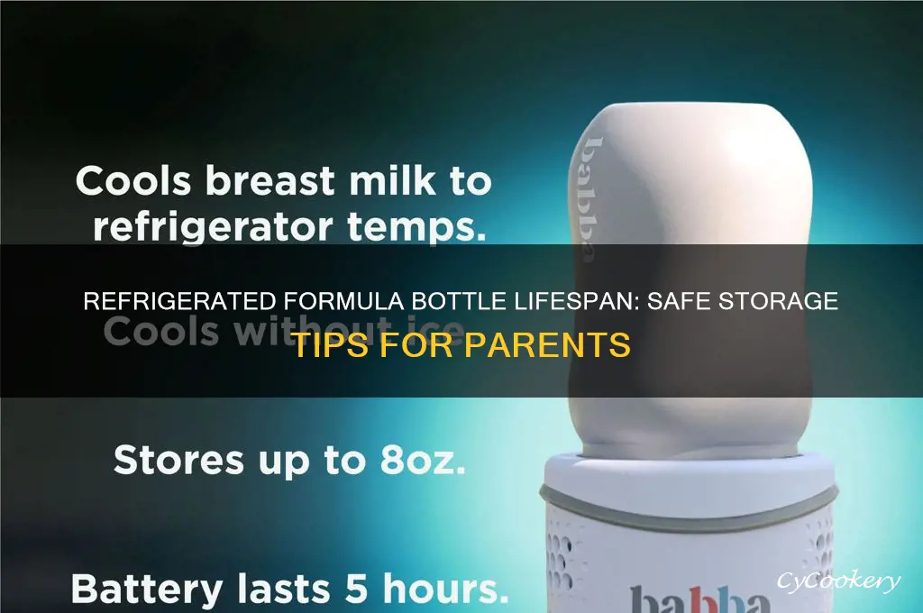 how long can a formula bottle be refrigerated