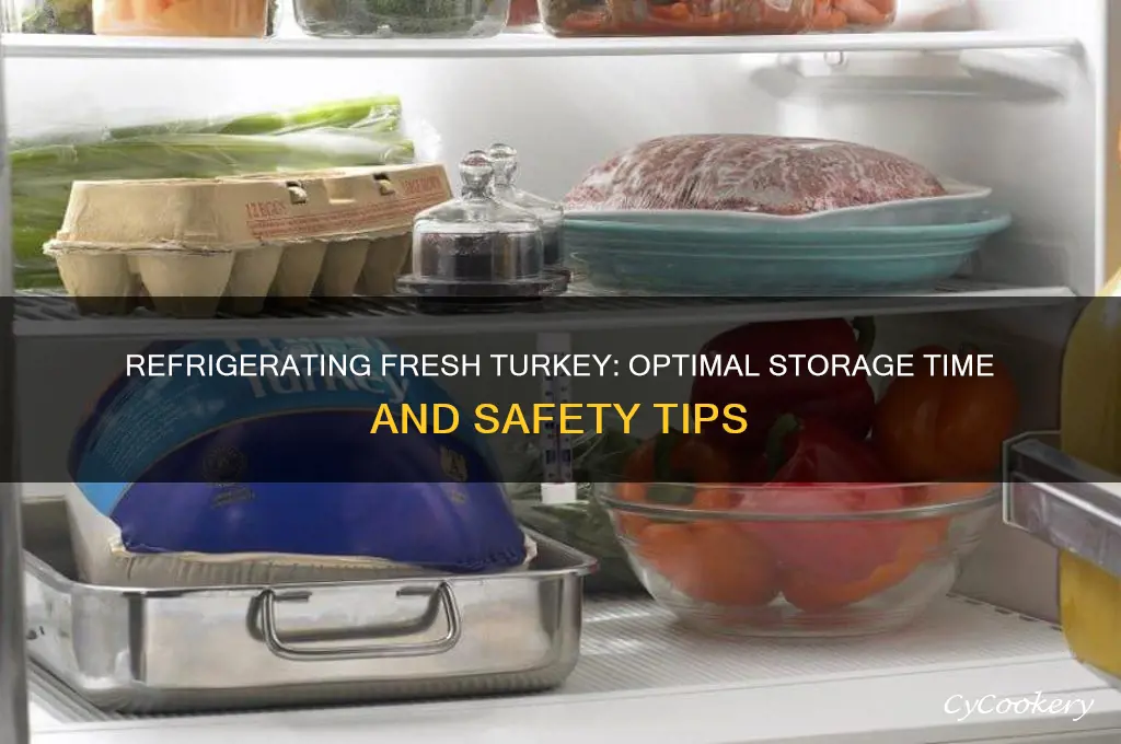 how long can a fresh turkey be kept refrigerated
