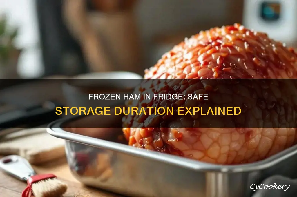 how long can a frozen ham stay in the refrigerator