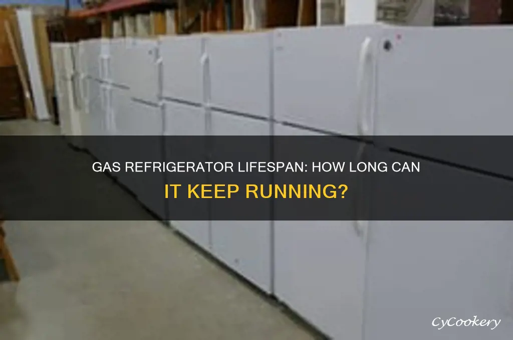 how long can a gas refrigerator work