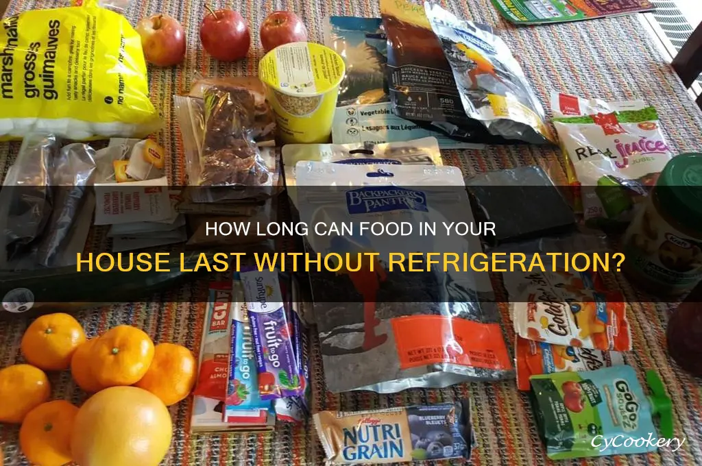 how long can a house be out without refrigeration