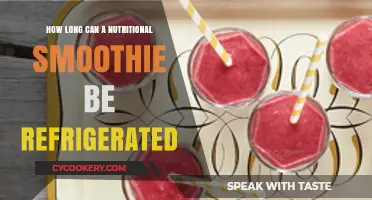 Refrigerating Nutritional Smoothies: Optimal Storage Time for Freshness and Safety