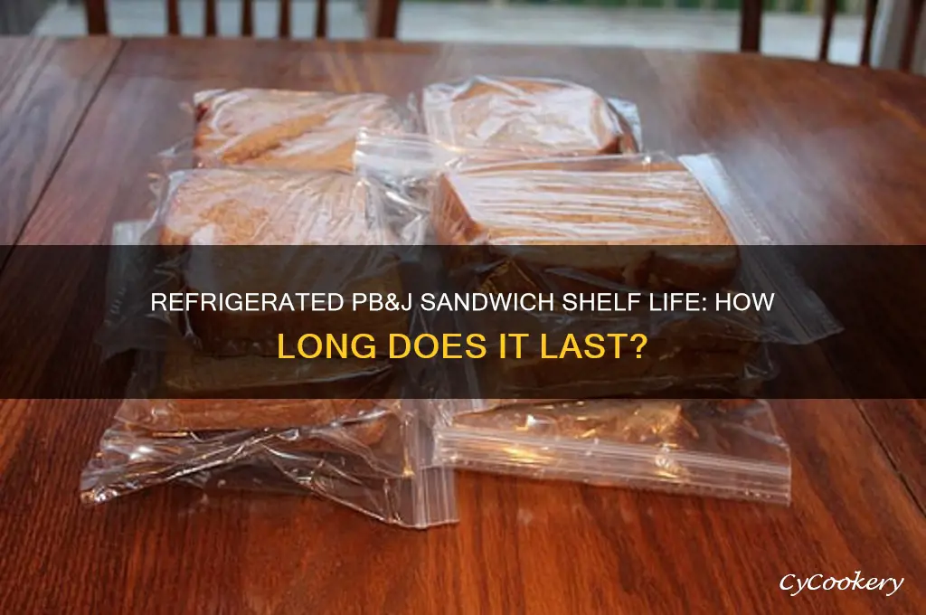how long can a pb&j sandwich stay refrigerated