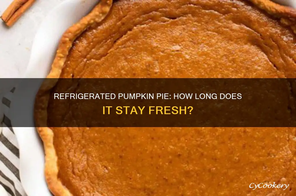 how long can a pumpkin pie stay in the refrigerator