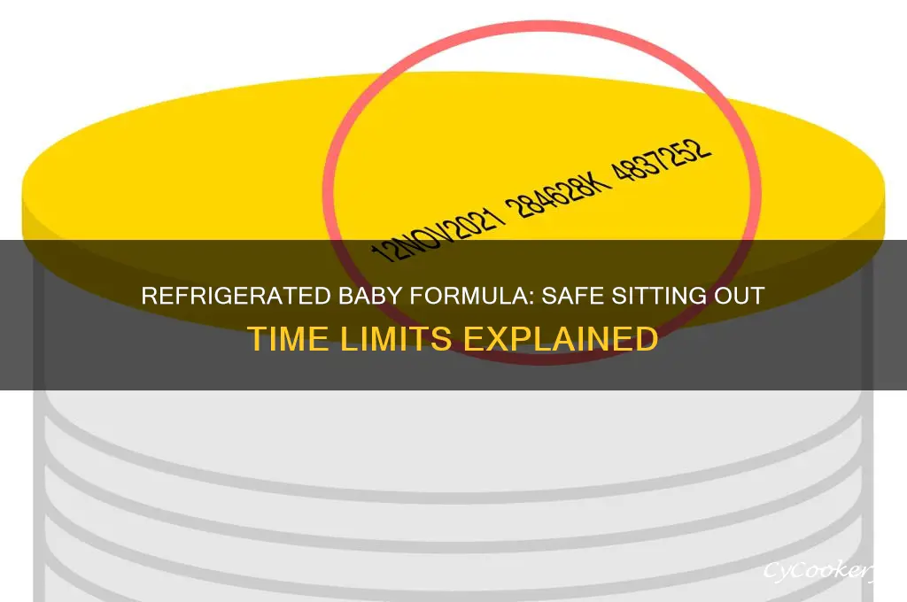 how long can a refrigerated bottle of formula sit out