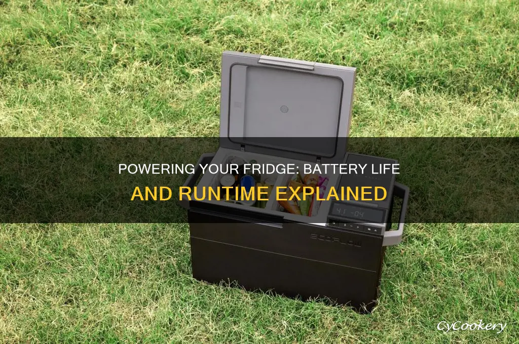 how long can a refrigerator run on a battery