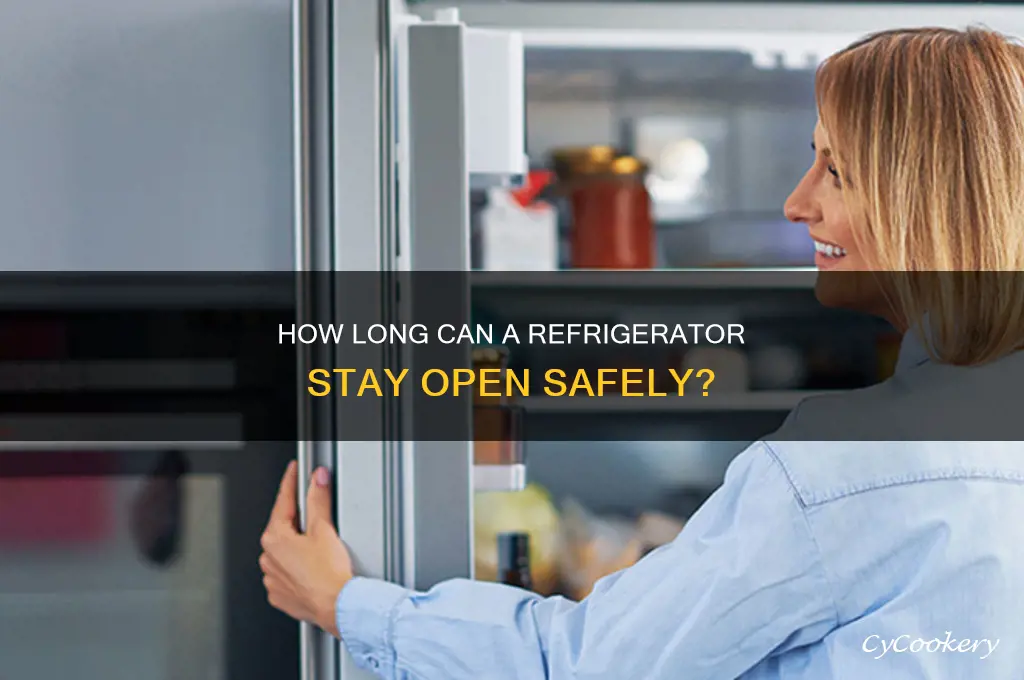 how long can a refrigerator stay open