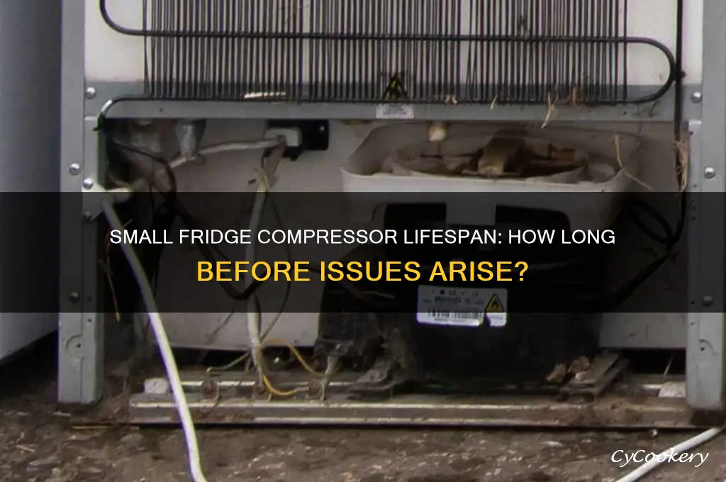 how long can a small refrigerator compressor run until problem