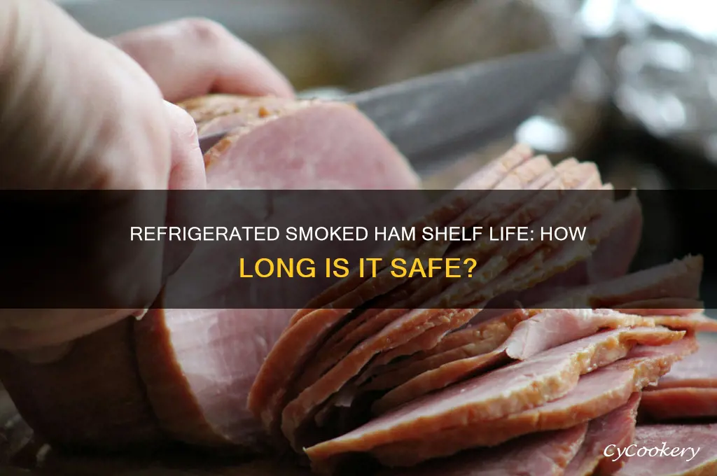 how long can a smoked ham stay in the refrigerator