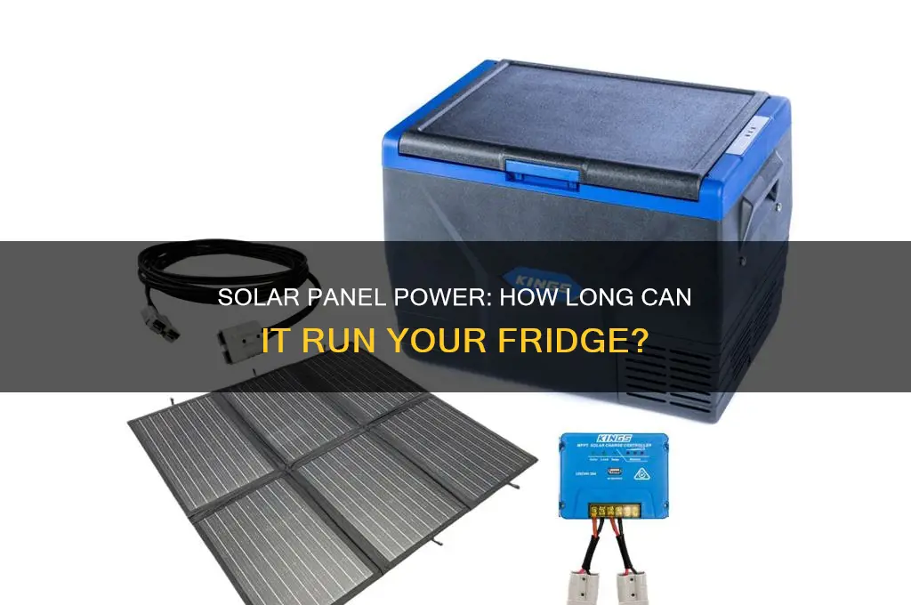 how long can a solar panel power a refrigerator