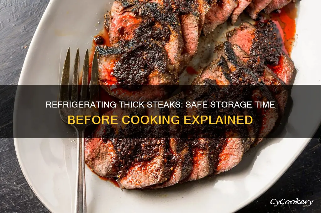 how long can a thick steak be refrigerated before cooking