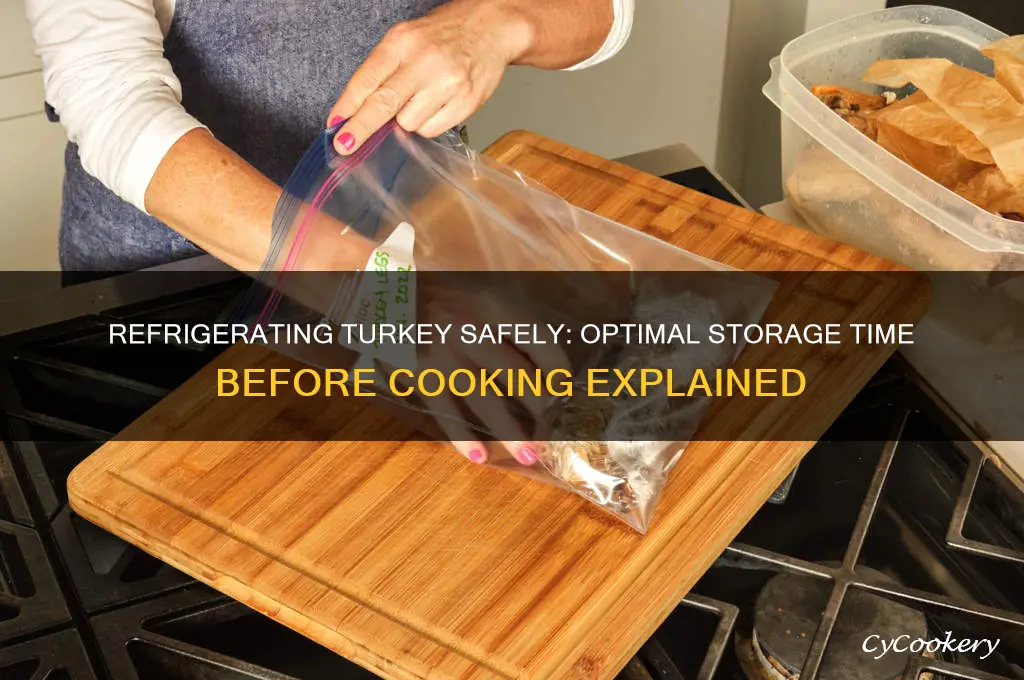 how long can a turkey be refrigerated before cooking