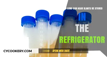 Storing Agar Slants: Optimal Refrigeration Duration for Longevity