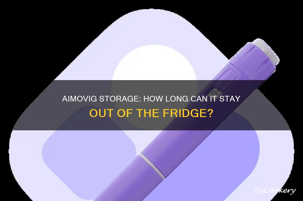 how long can aimovig be out of the refrigerator