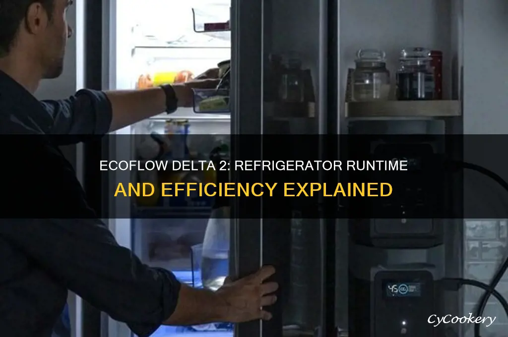 how long can an ecoflow delta 2 run a refrigerator