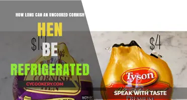 Refrigerating Uncooked Cornish Hen: Safe Storage Time Explained