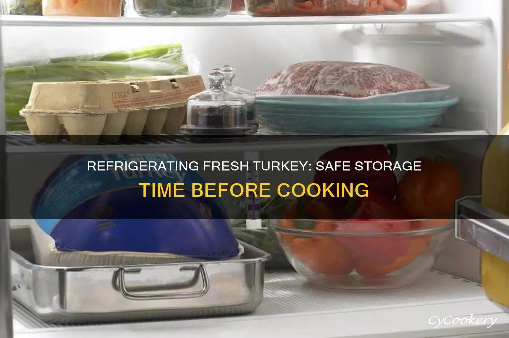 how long can an unfrozen turkey stay in the refrigerator