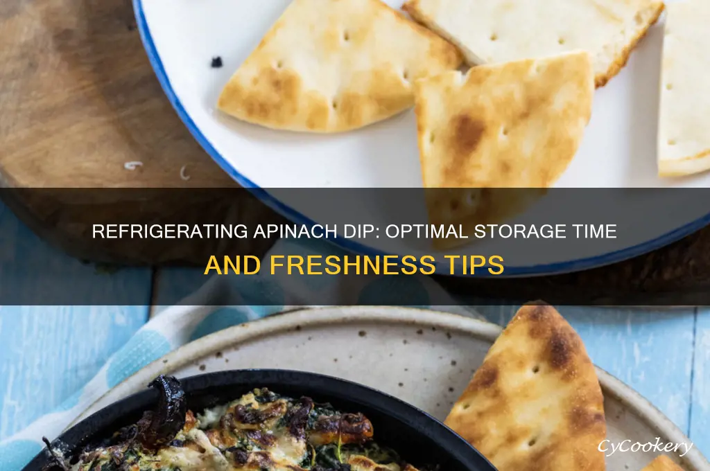 how long can apinach dip be refrigerated