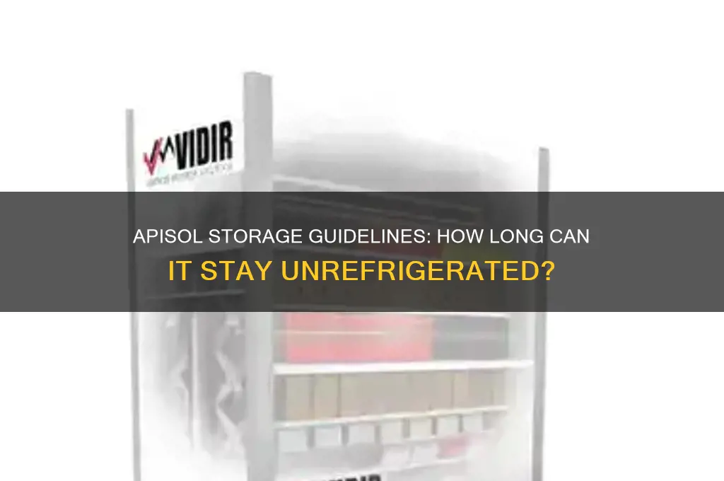 how long can aplisol be out of refrigerator