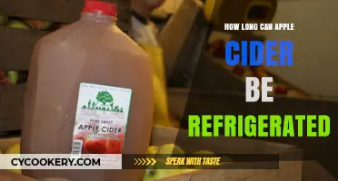 Refrigerating Apple Cider: Optimal Storage Time and Freshness Tips