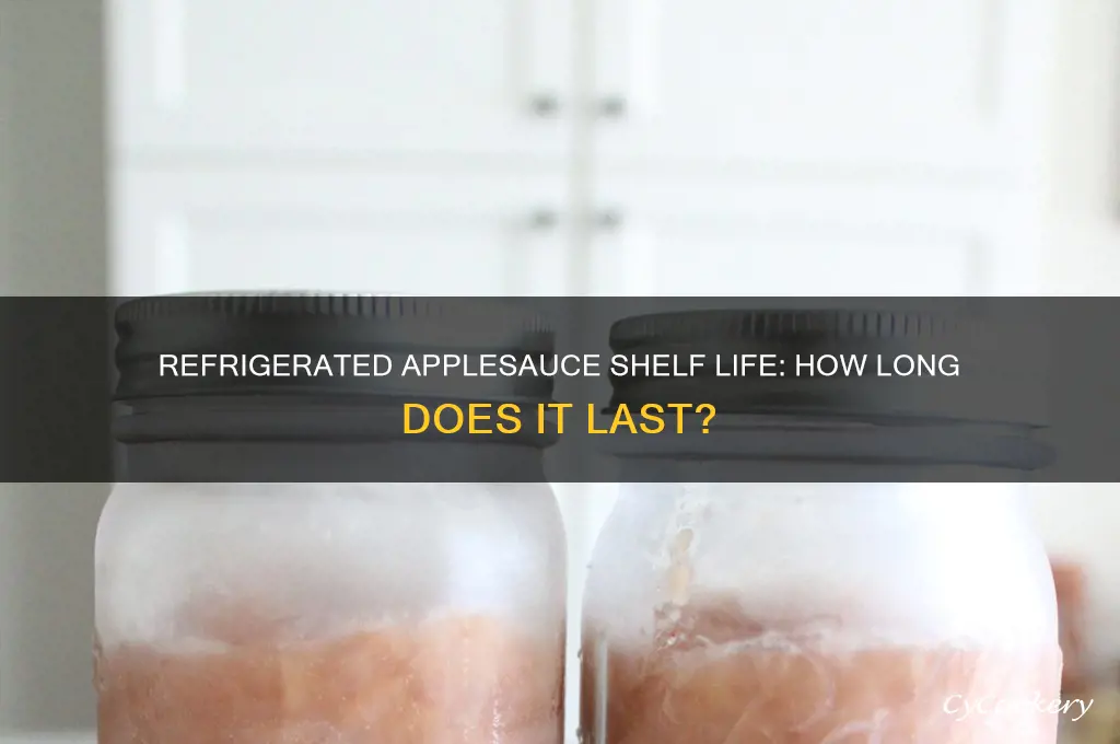 how long can applesauce be refrigerated