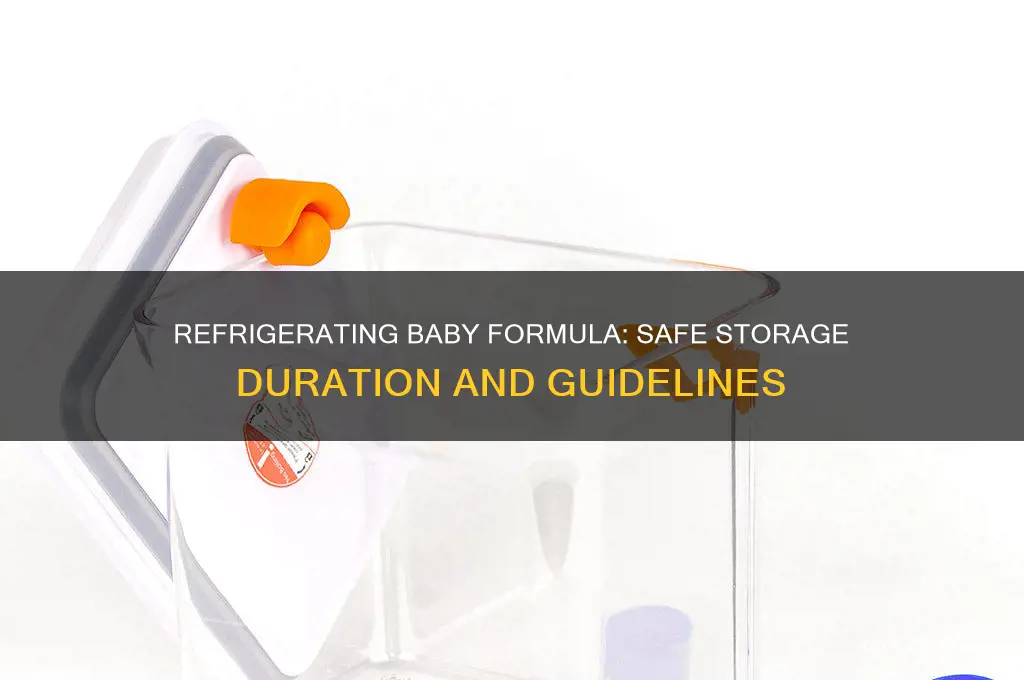 how long can baby formula be refrigerated