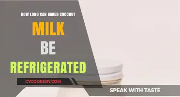 Refrigerating Baked Coconut Milk: Optimal Storage Duration and Tips