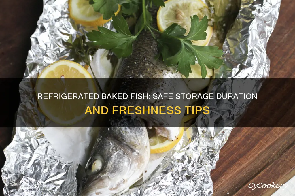 how long can baked fish be kept in refrigerator